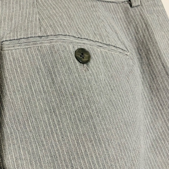 Express Men's Gray Striped Dress Pants SZ 36/30 - Picture 4 of 7